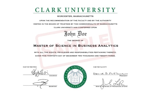 Clark MSCS Certificate