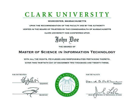 Clark University MS in Information Technology - Study in USA