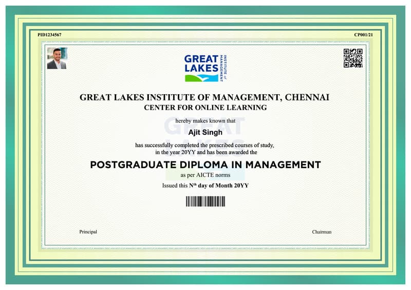 Great lakes certificate