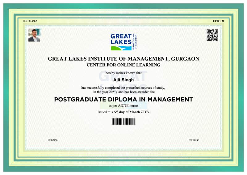 Great lakes certificate