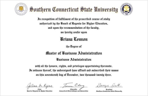 SCSU Certificate SCSU Certificate