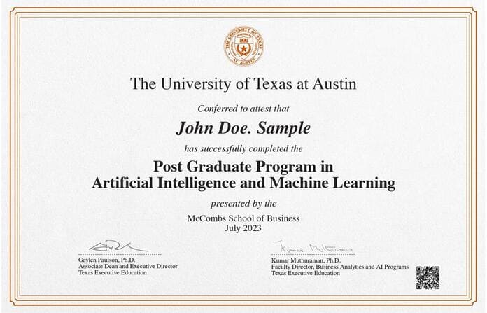 UT certificate